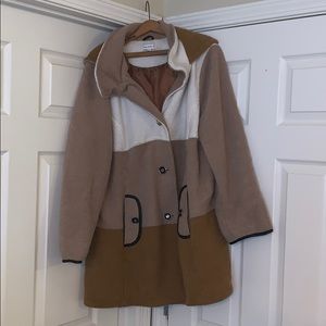 Susan Graver fleece coat.